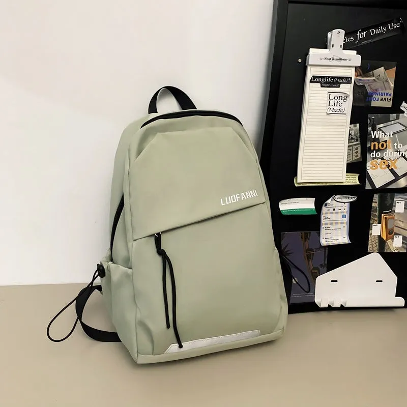 Men's Female College Trendy High Sense Portable Traveling Backpacks