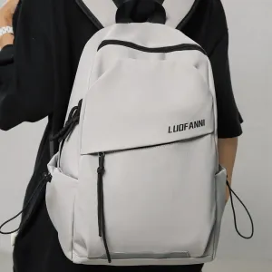 Men's Female College Trendy High Sense Portable Traveling Backpacks