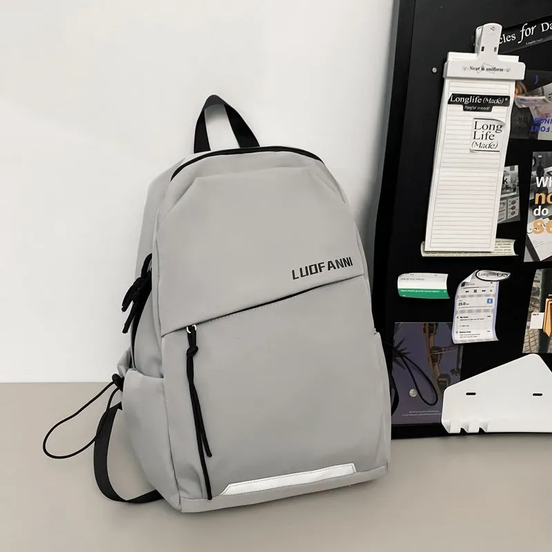 Men's Female College Trendy High Sense Portable Traveling Backpacks