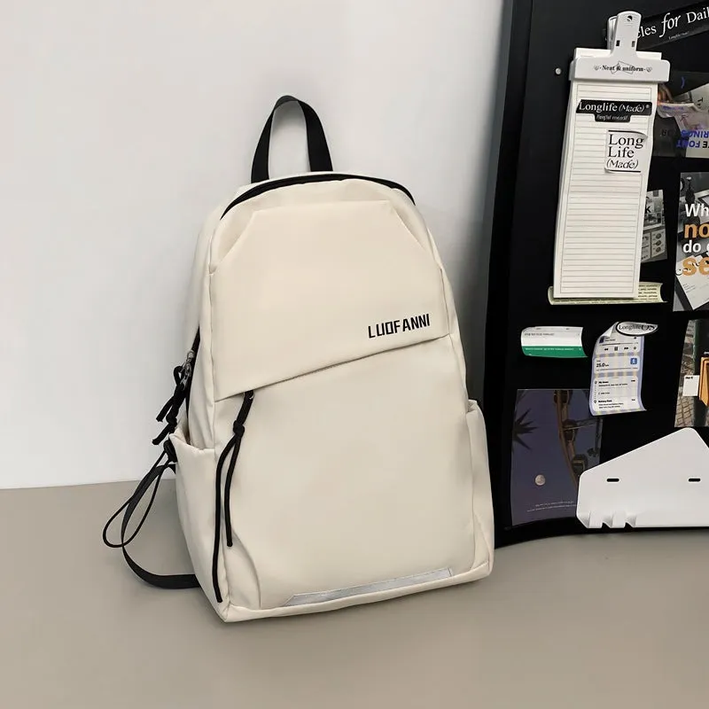 Men's Female College Trendy High Sense Portable Traveling Backpacks