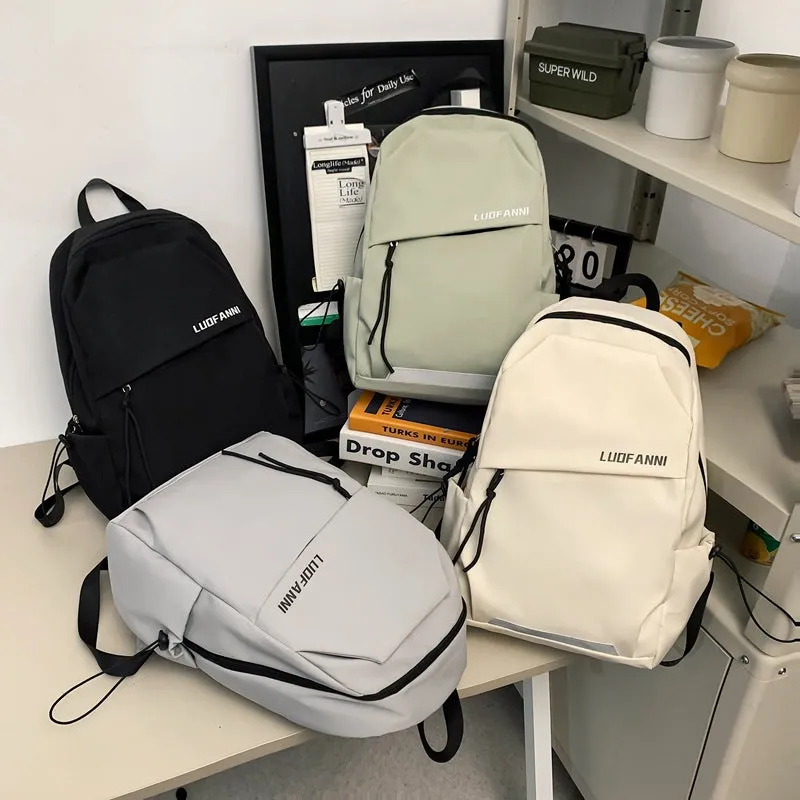 Men's Female College Trendy High Sense Portable Traveling Backpacks