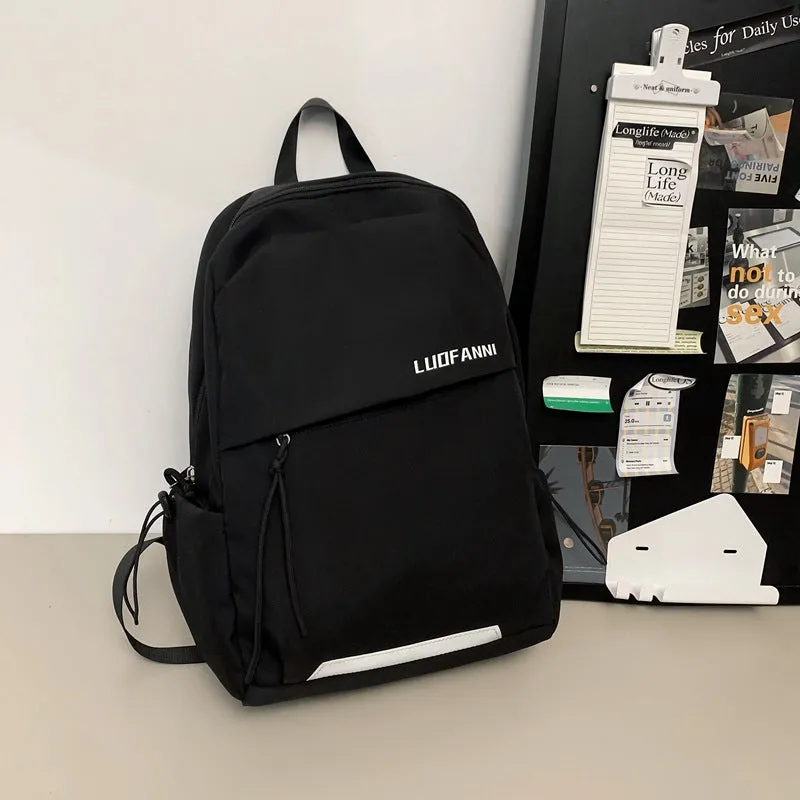 Men's Female College Trendy High Sense Portable Traveling Backpacks