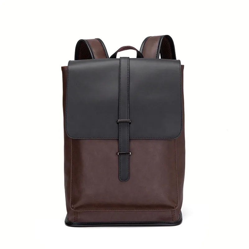 Men's Korean Large Capacity Trendy Crazy Horse Backpacks