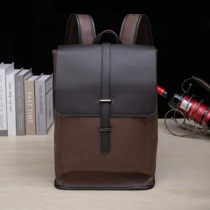 Men's Korean Large Capacity Trendy Crazy Horse Backpacks