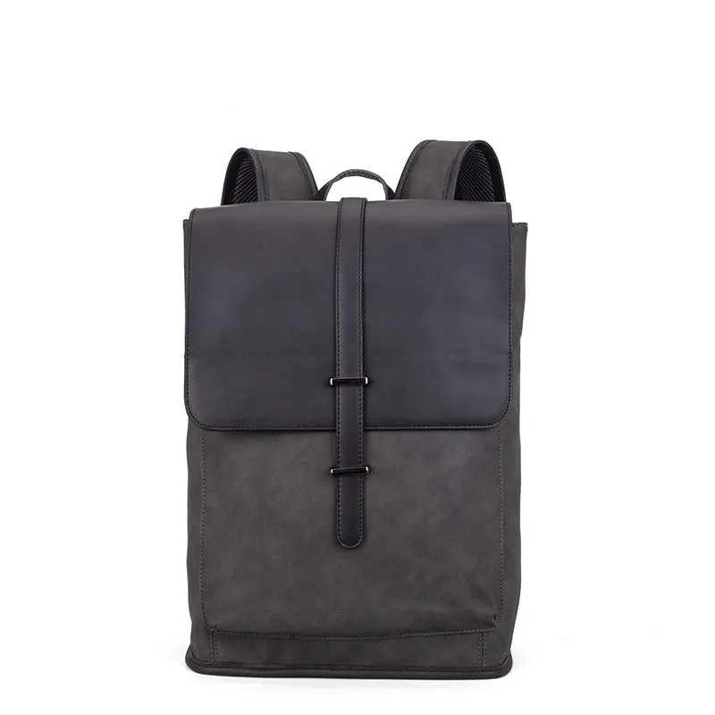 Men's Korean Large Capacity Trendy Crazy Horse Backpacks