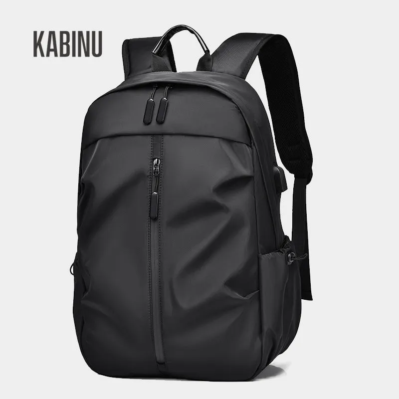 Men's Korean Pure Color Washed Business Commute Bags