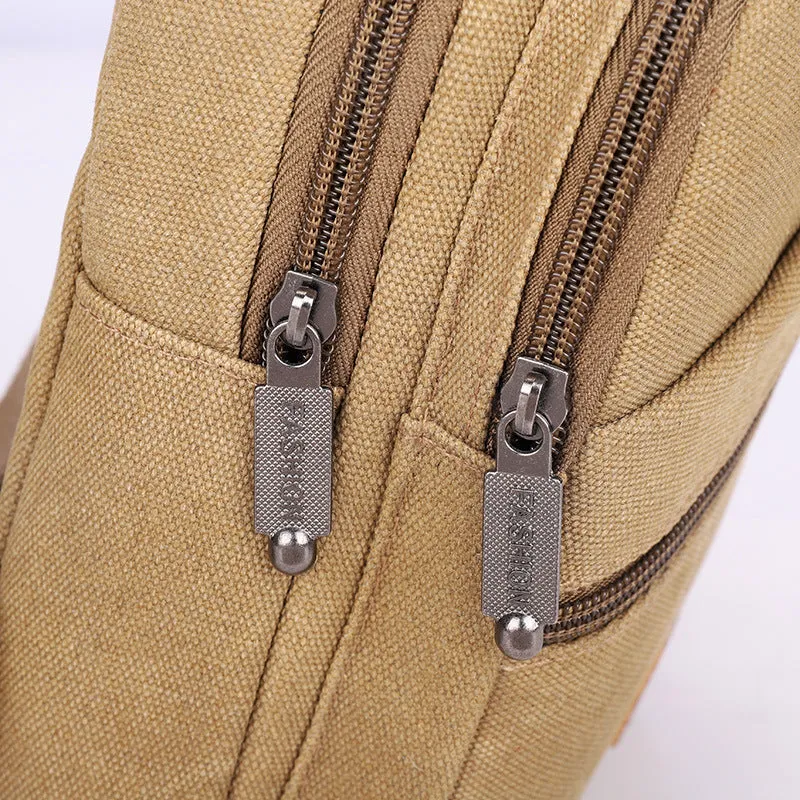Men's Korean Style Versatile Large Capacity Canvas Men's Chest Bags
