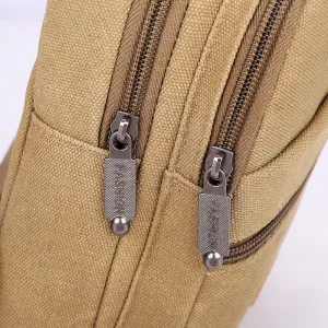 Men's Korean Style Versatile Large Capacity Canvas Men's Chest Bags