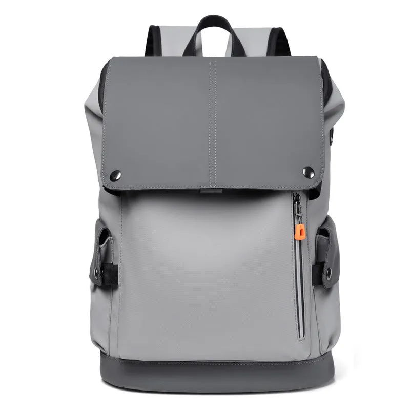 Men's Leather Trendy Large Capacity Tooling Function Backpacks