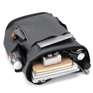 Men's Leather Trendy Large Capacity Tooling Function Backpacks