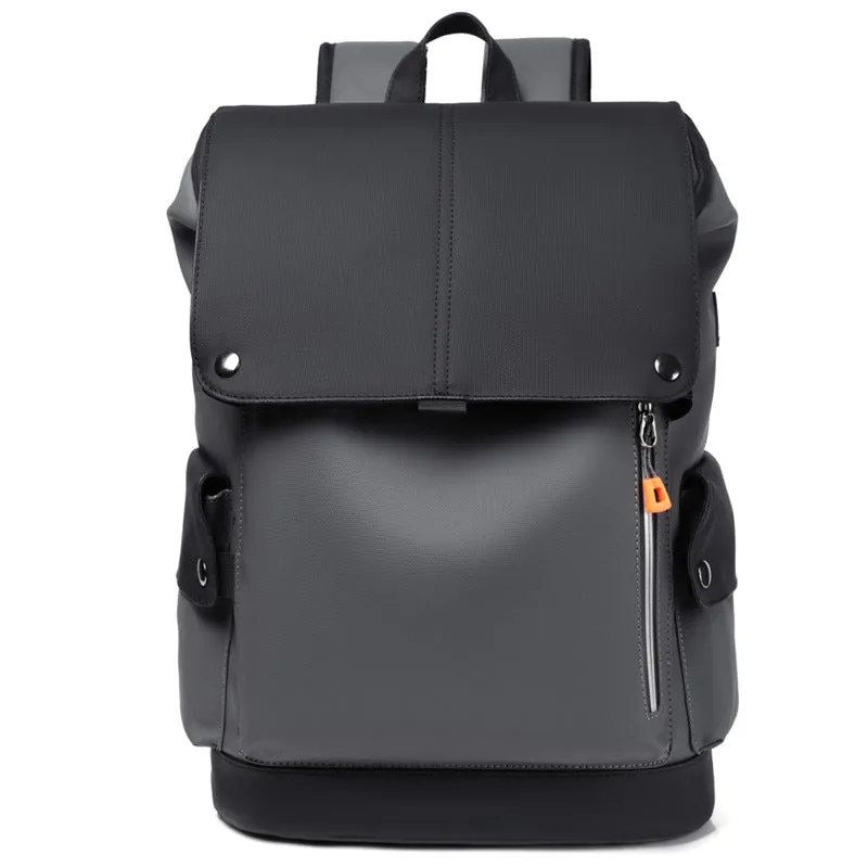 Men's Leather Trendy Large Capacity Tooling Function Backpacks
