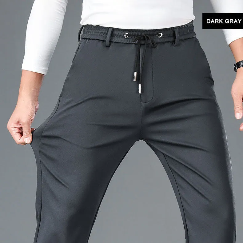 Men's Non-iron Mercerised Stretch Cotton Breathable Casual Sweatpants