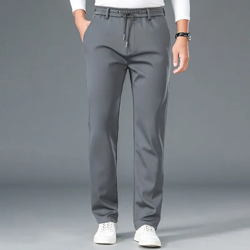 Men's Non-iron Mercerised Stretch Cotton Breathable Casual Sweatpants