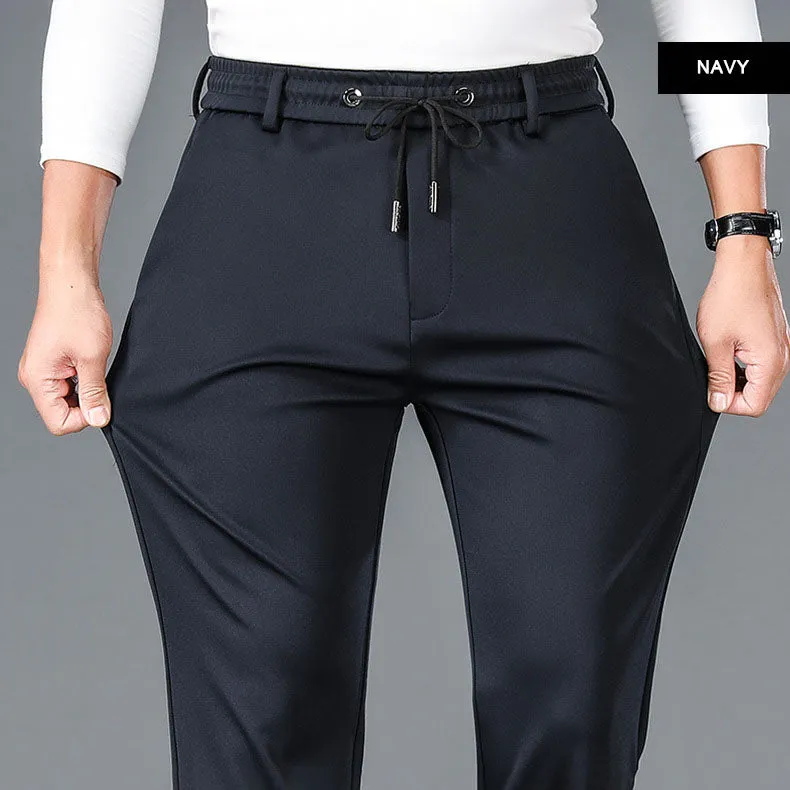 Men's Non-iron Mercerised Stretch Cotton Breathable Casual Sweatpants