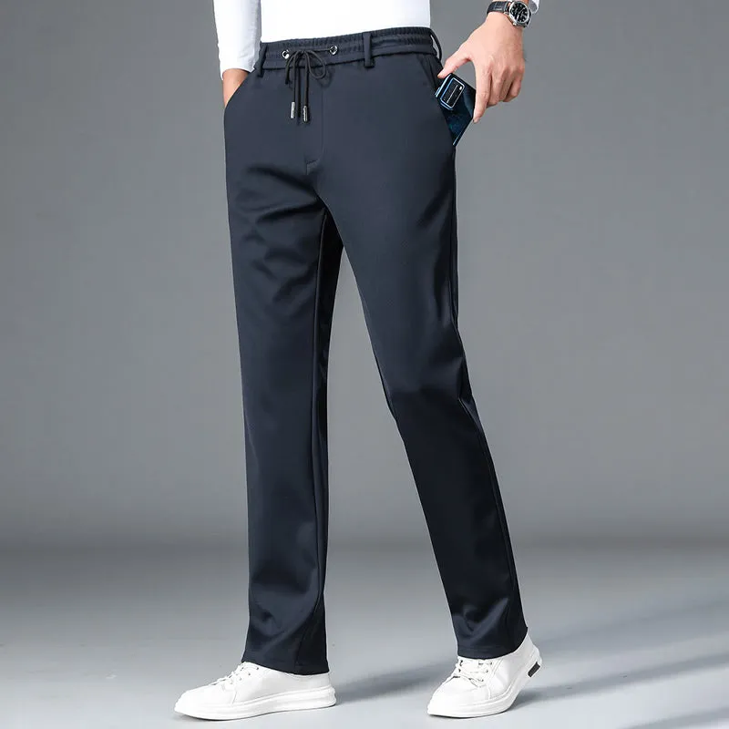 Men's Non-iron Mercerised Stretch Cotton Breathable Casual Sweatpants