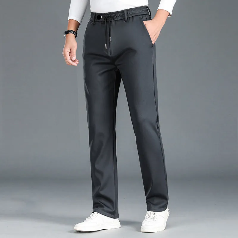 Men's Non-iron Mercerised Stretch Cotton Breathable Casual Sweatpants