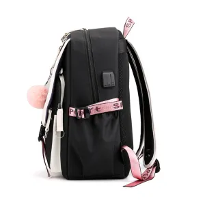Men's Thermal Transfer Oxford Cloth Trendy Large Backpacks