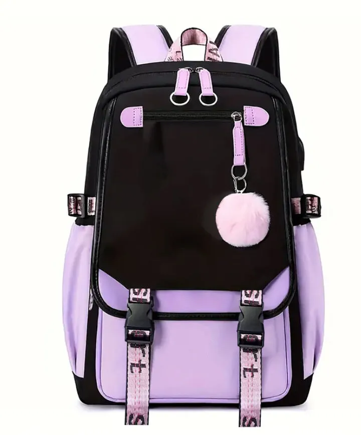 Men's Thermal Transfer Oxford Cloth Trendy Large Backpacks