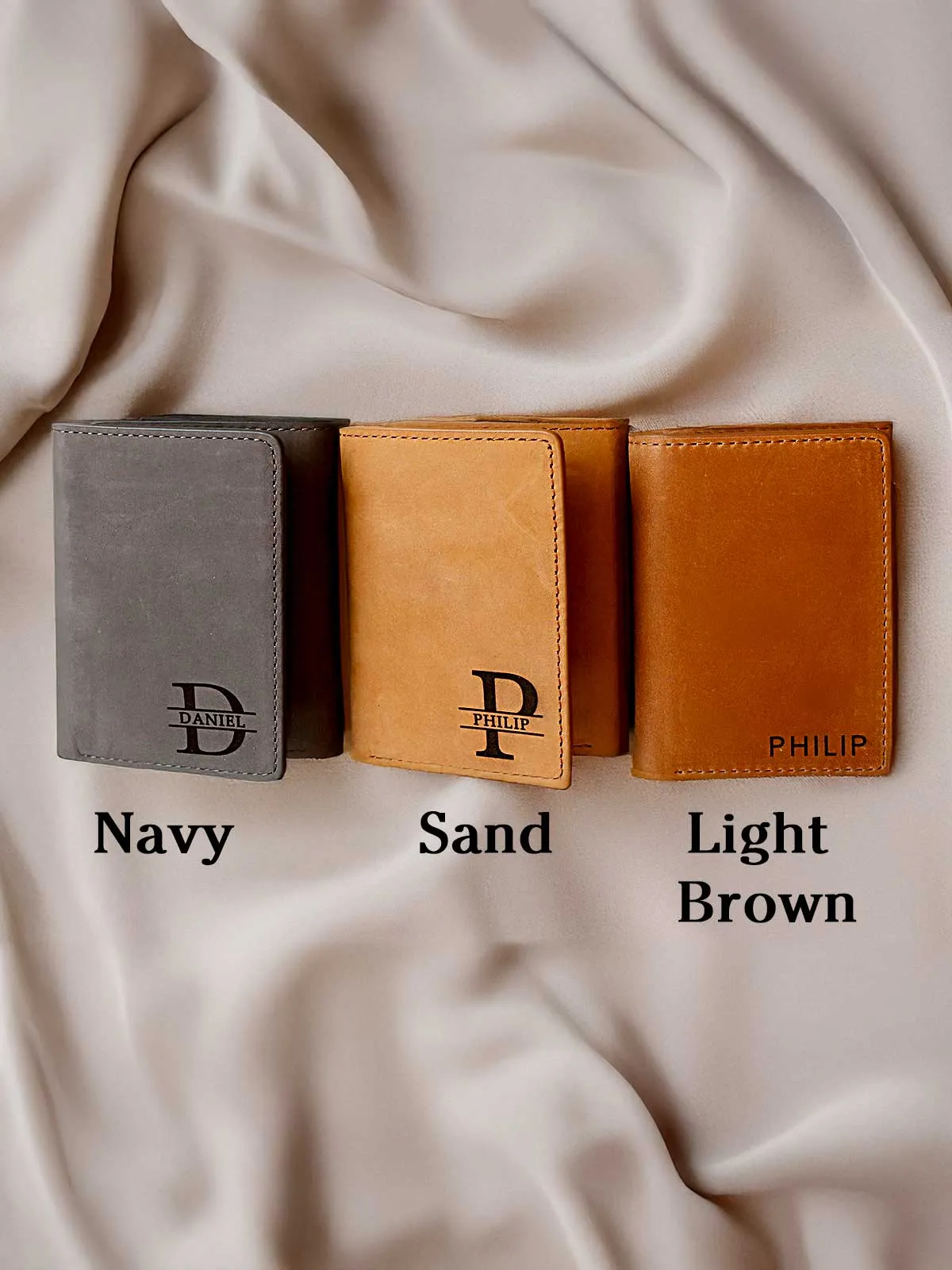 Men's Trifold Wallet - Custom Engraving