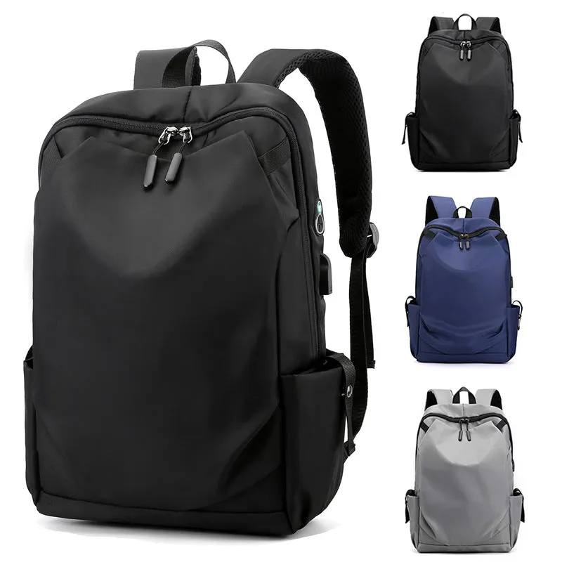 Men's Unique Printed Waterproof Leisure Rechargeable Backpacks