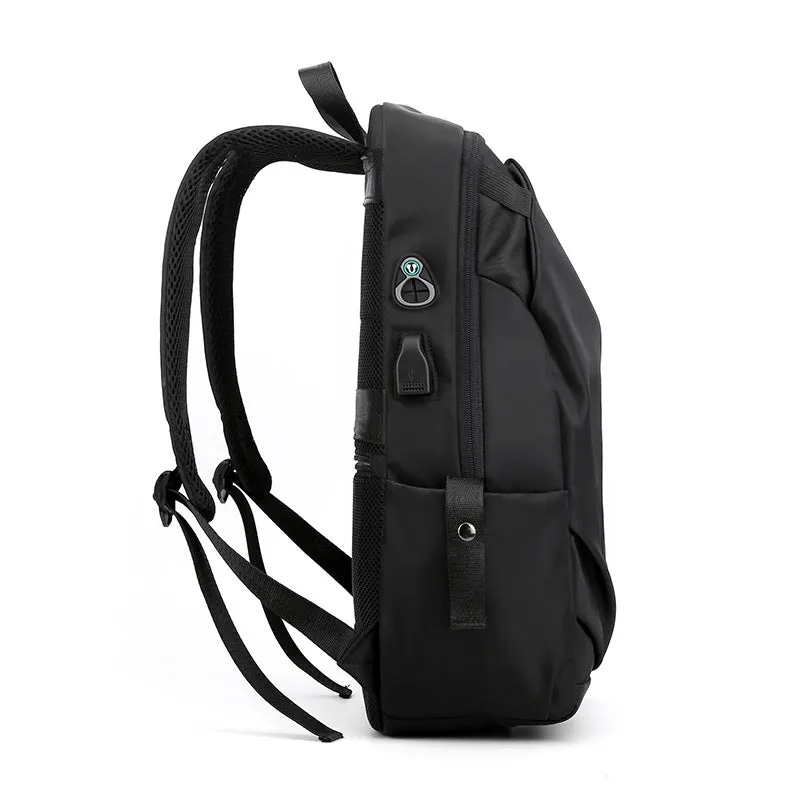 Men's Unique Printed Waterproof Leisure Rechargeable Backpacks