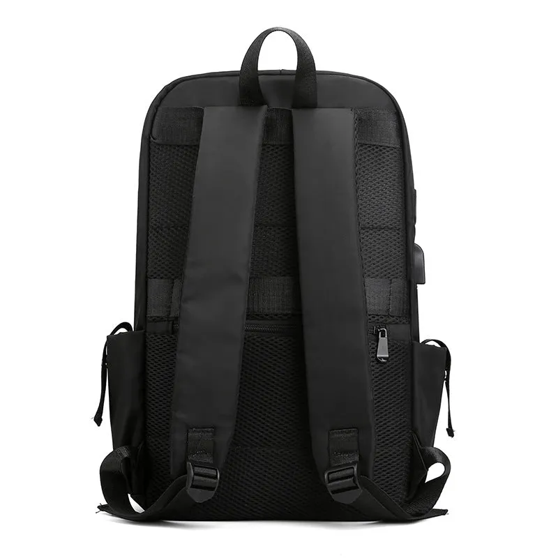 Men's Unique Printed Waterproof Leisure Rechargeable Backpacks