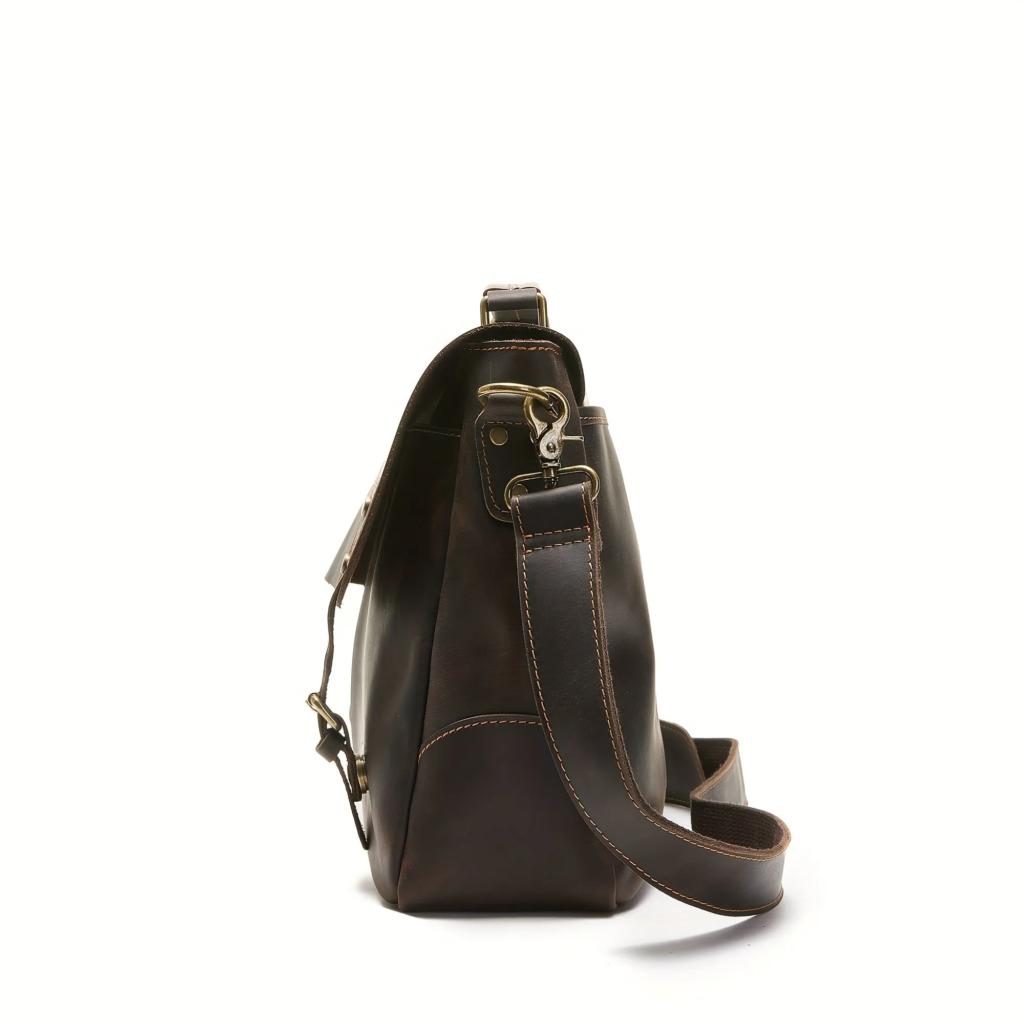 Men's Vintage Large Capacity Briefcase Travel Crossbody Bag