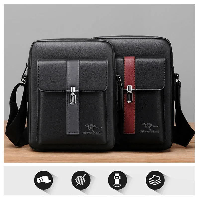 Messenger Bag for Men Soft PU Leather