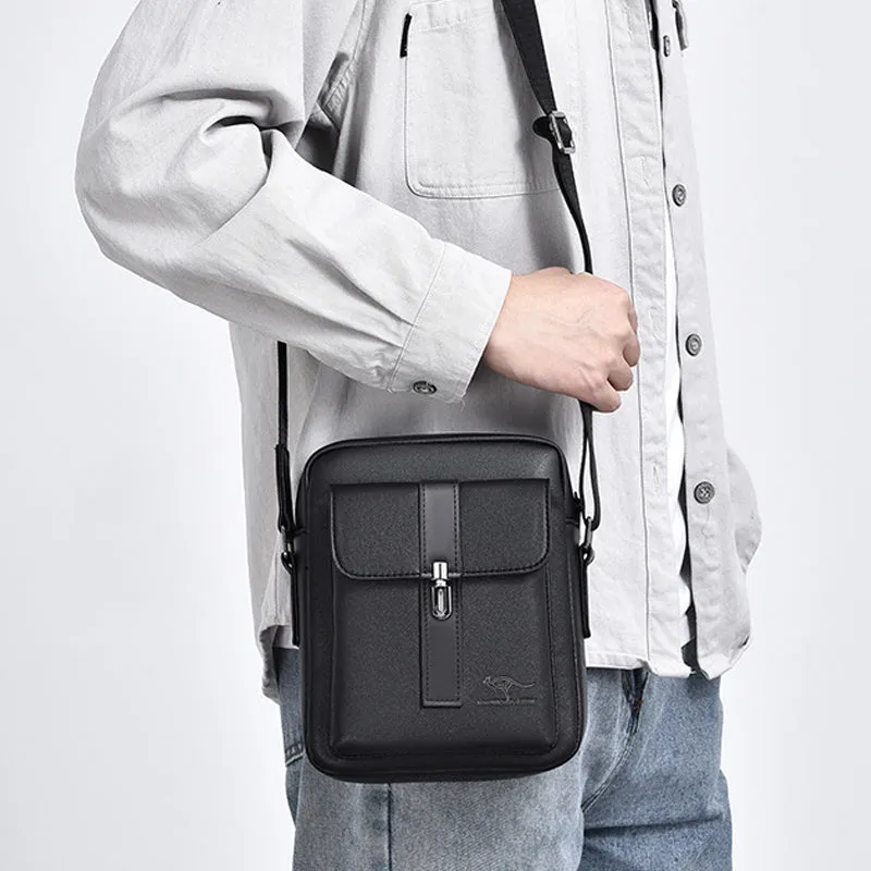 Messenger Bag for Men Soft PU Leather