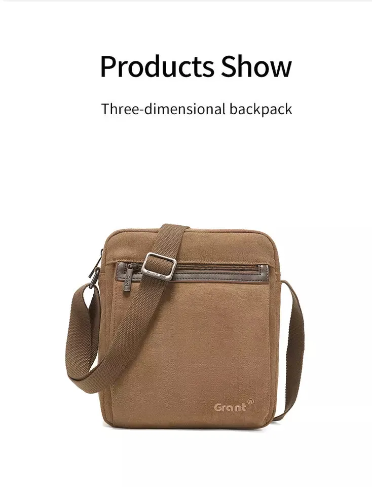 Modern Carry-On Men's Side Bag (Beige)