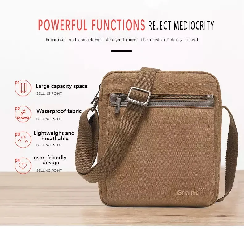 Modern Carry-On Men's Side Bag (Beige)