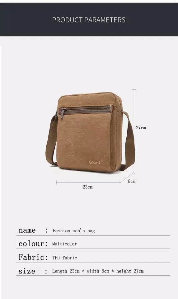 Modern Carry-On Men's Side Bag (Beige)