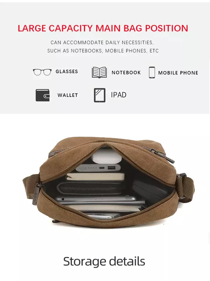 Modern Carry-On Men's Side Bag (Beige)