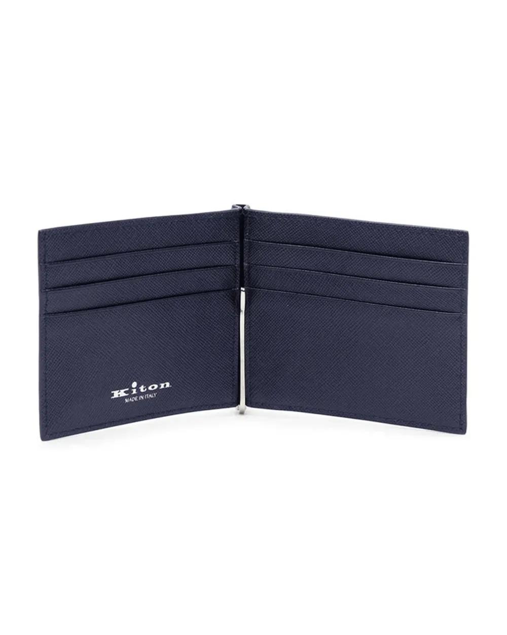 Navy Bifold Wallet with Moneyclip
