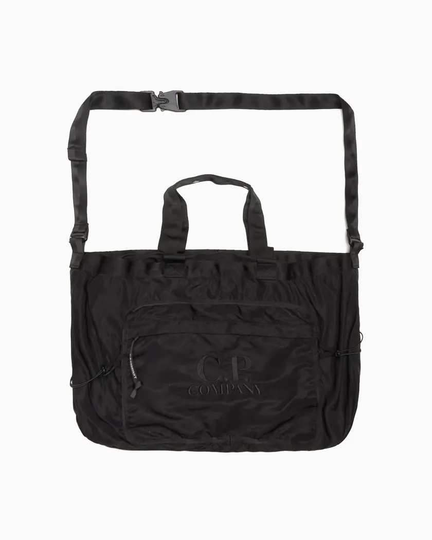 Nylon B Crossbody Messenger Bag Black