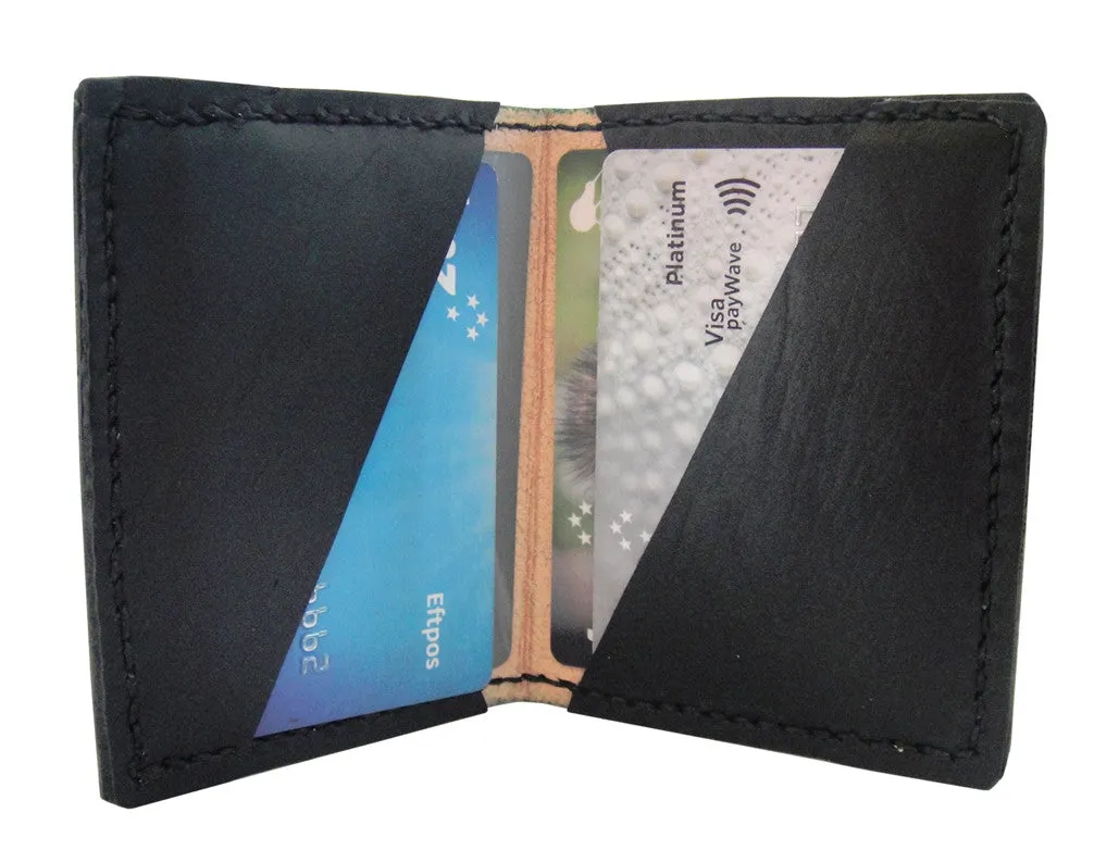 Pilot Cross Card Wallet- Initials & Wings - Hand Dyed, 7 colours