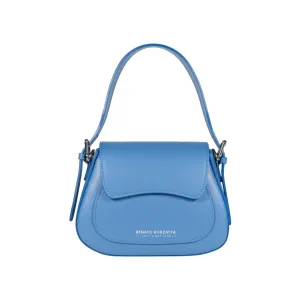 Renato Borzatta EMMA Leather Shoulder Bag Blue