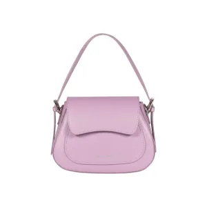 Renato Borzatta EMMA Leather Shoulder Bag Lilac Purple