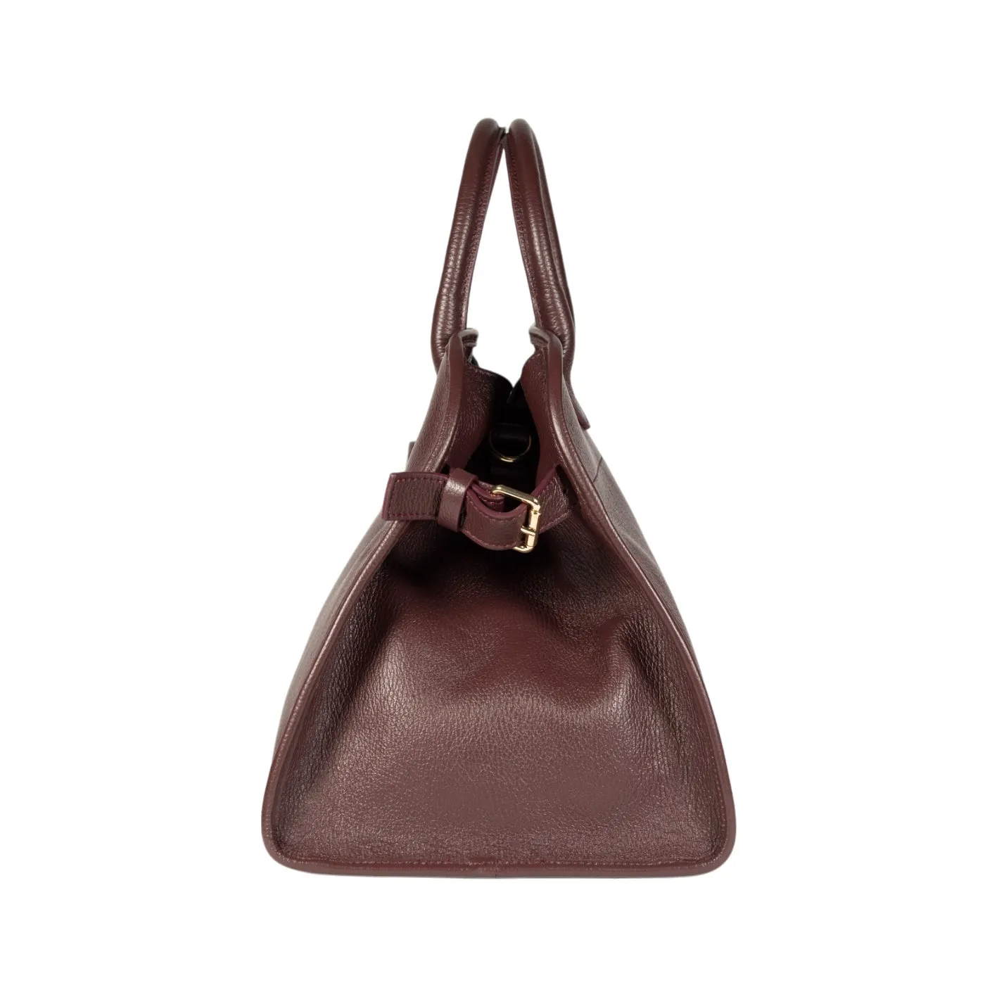 Renato Borzatta FRIDA Leather Satchel Handbag Brown