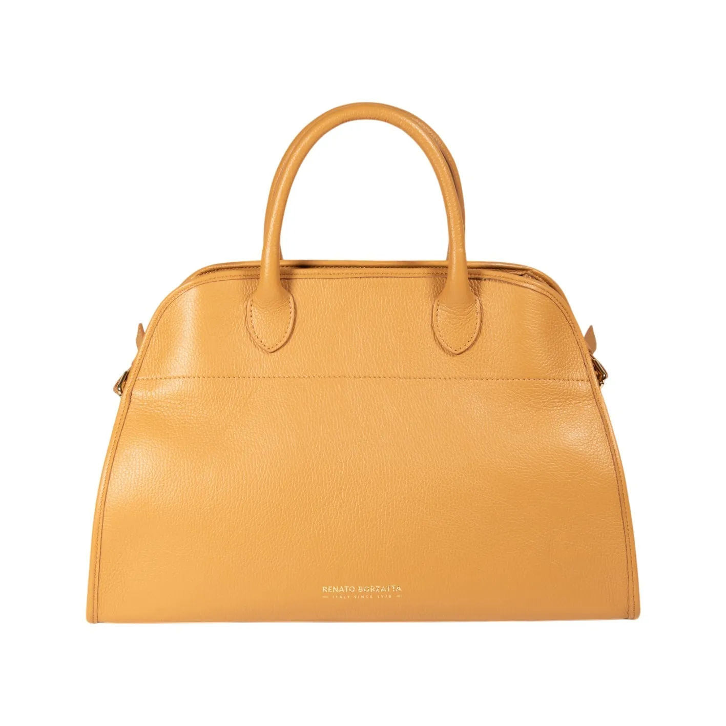 Renato Borzatta FRIDA leather satchel shoulder bag Tan