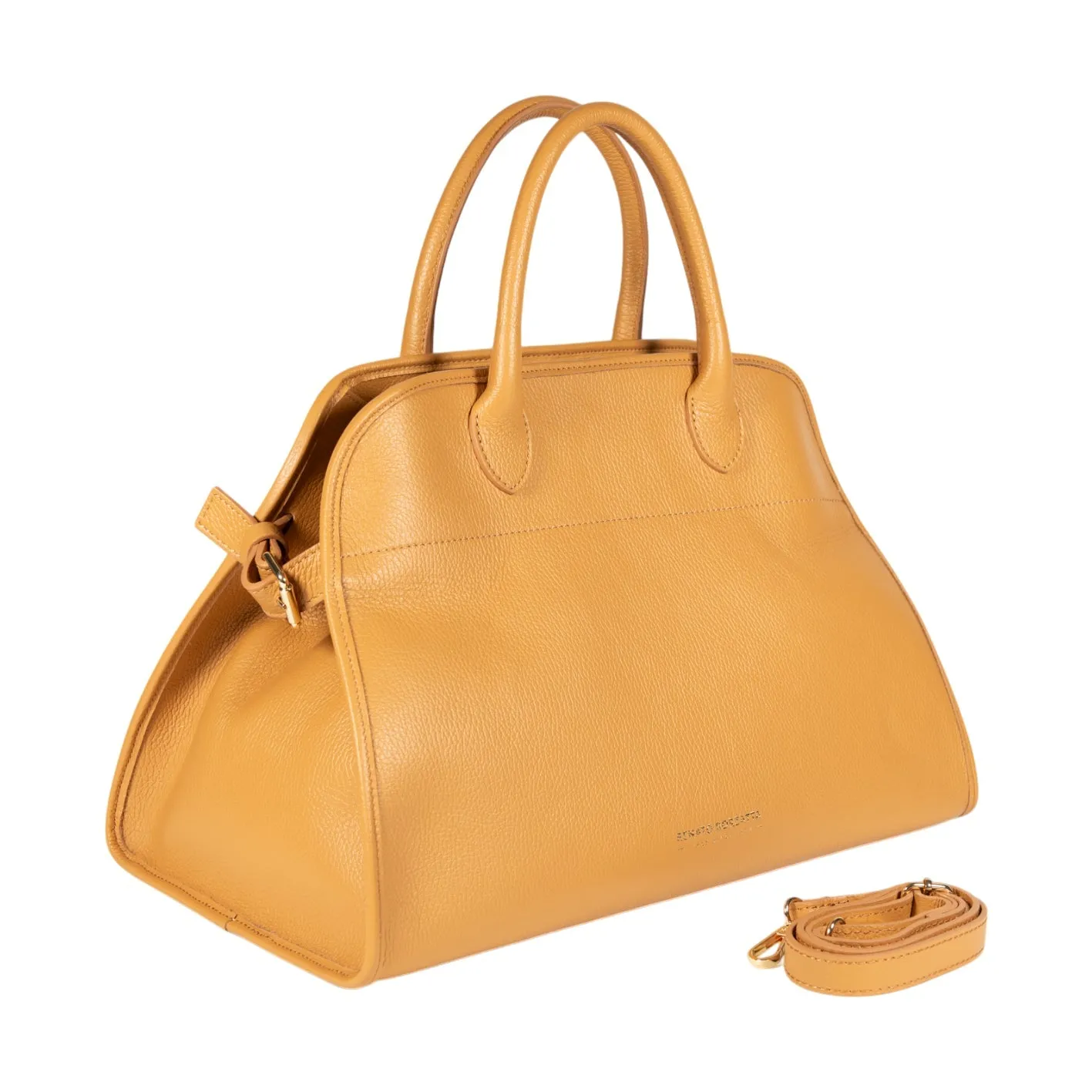 Renato Borzatta FRIDA leather satchel shoulder bag Tan