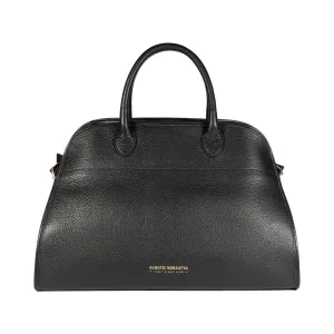 Renato Borzatta FRIDA Women's Leather Satchel Bag Black