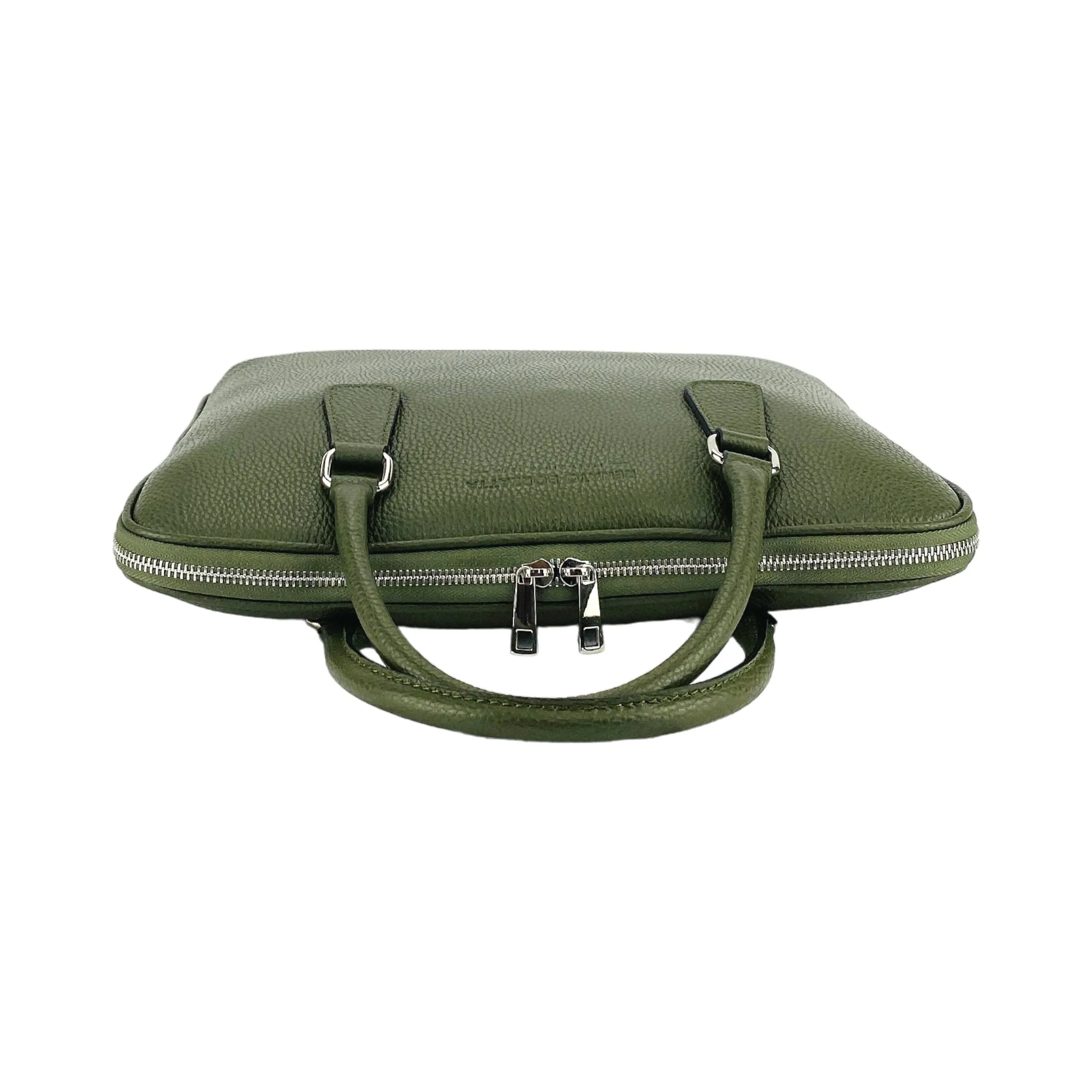 Renato Borzatta Leather Business Briefcase Green