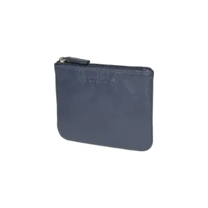 Renato Borzatta Leather Key Holder Coin Purse Blue