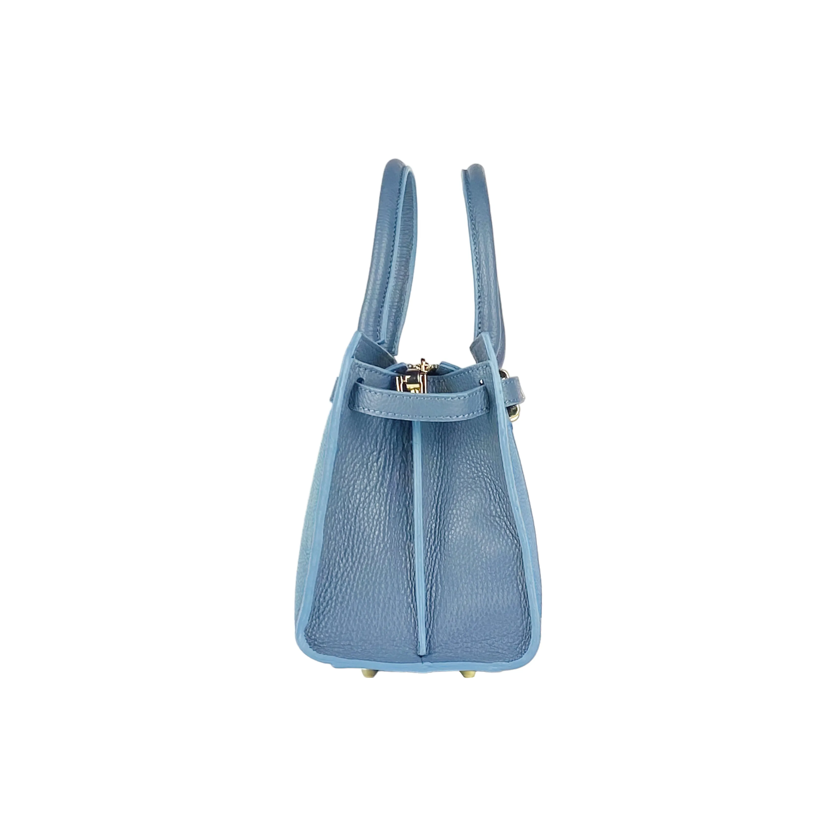 Renato Borzatta leather satchel bag blue
