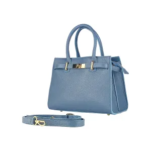Renato Borzatta leather satchel bag blue