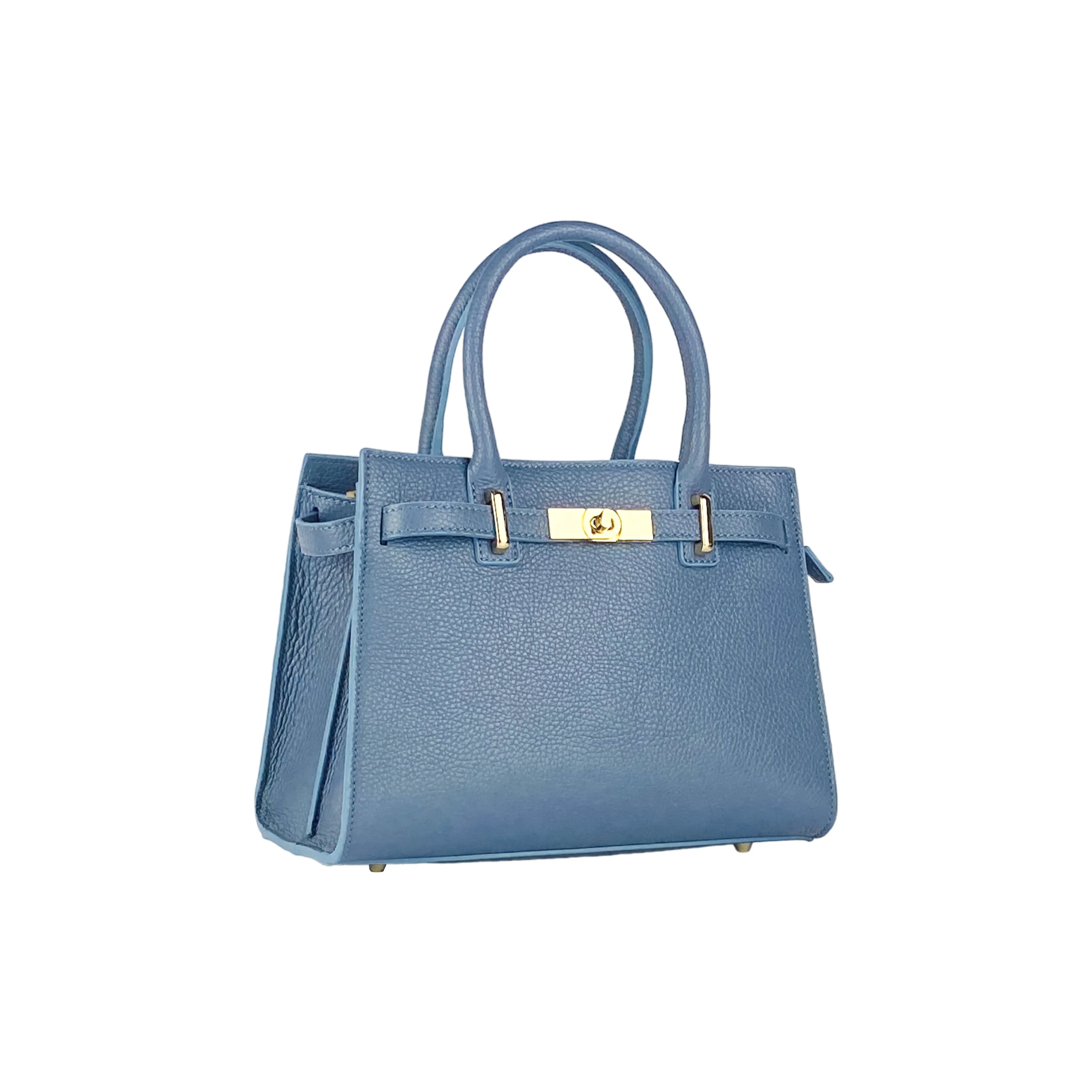Renato Borzatta leather satchel bag blue