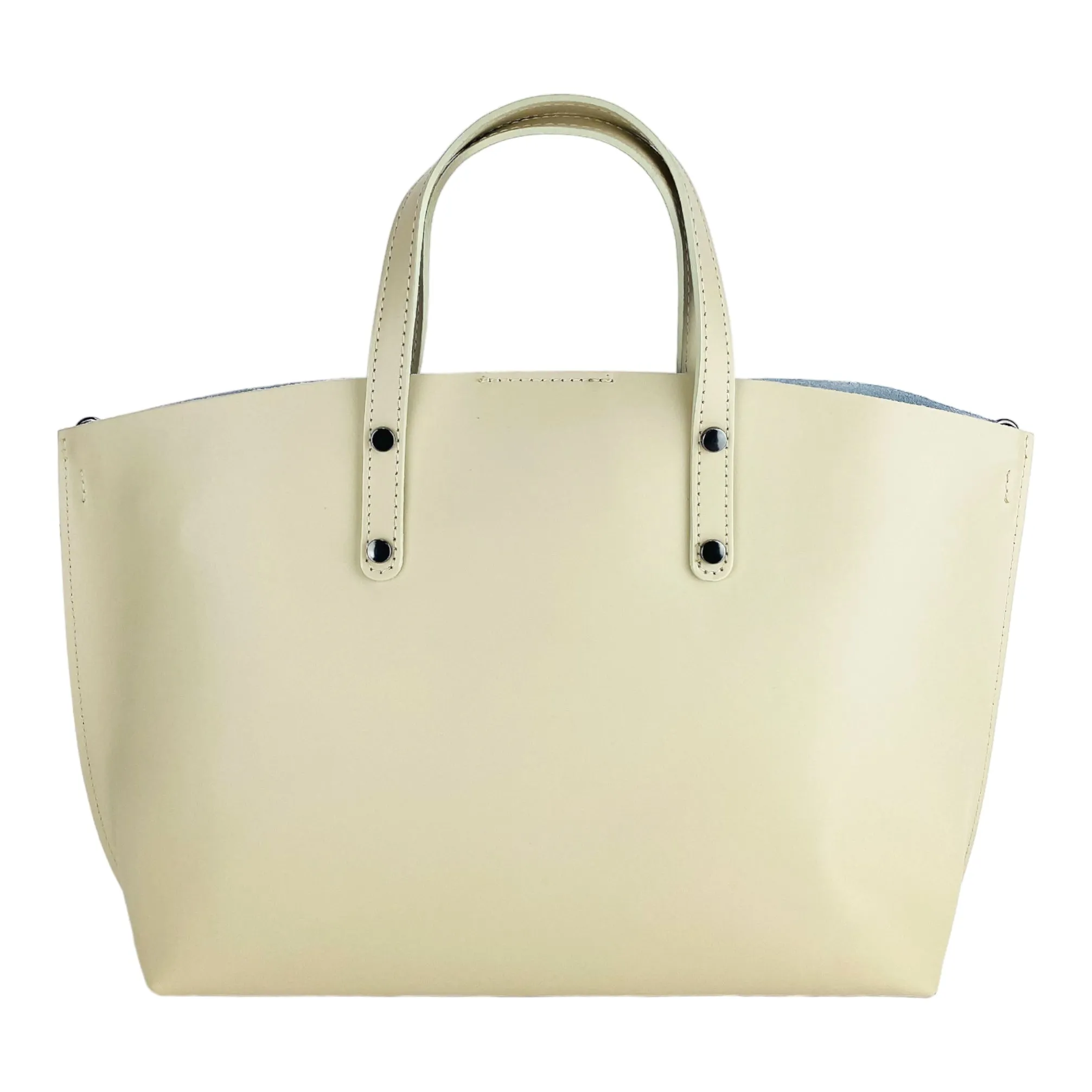 Renato Borzatta leather shoulder bag beige