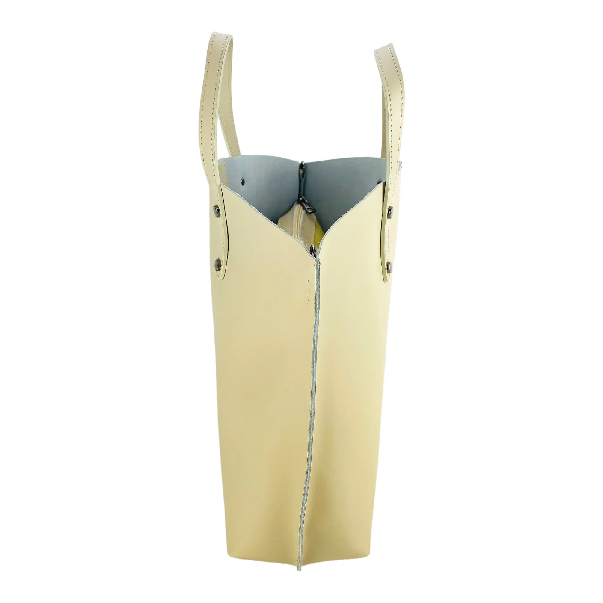 Renato Borzatta leather shoulder bag beige