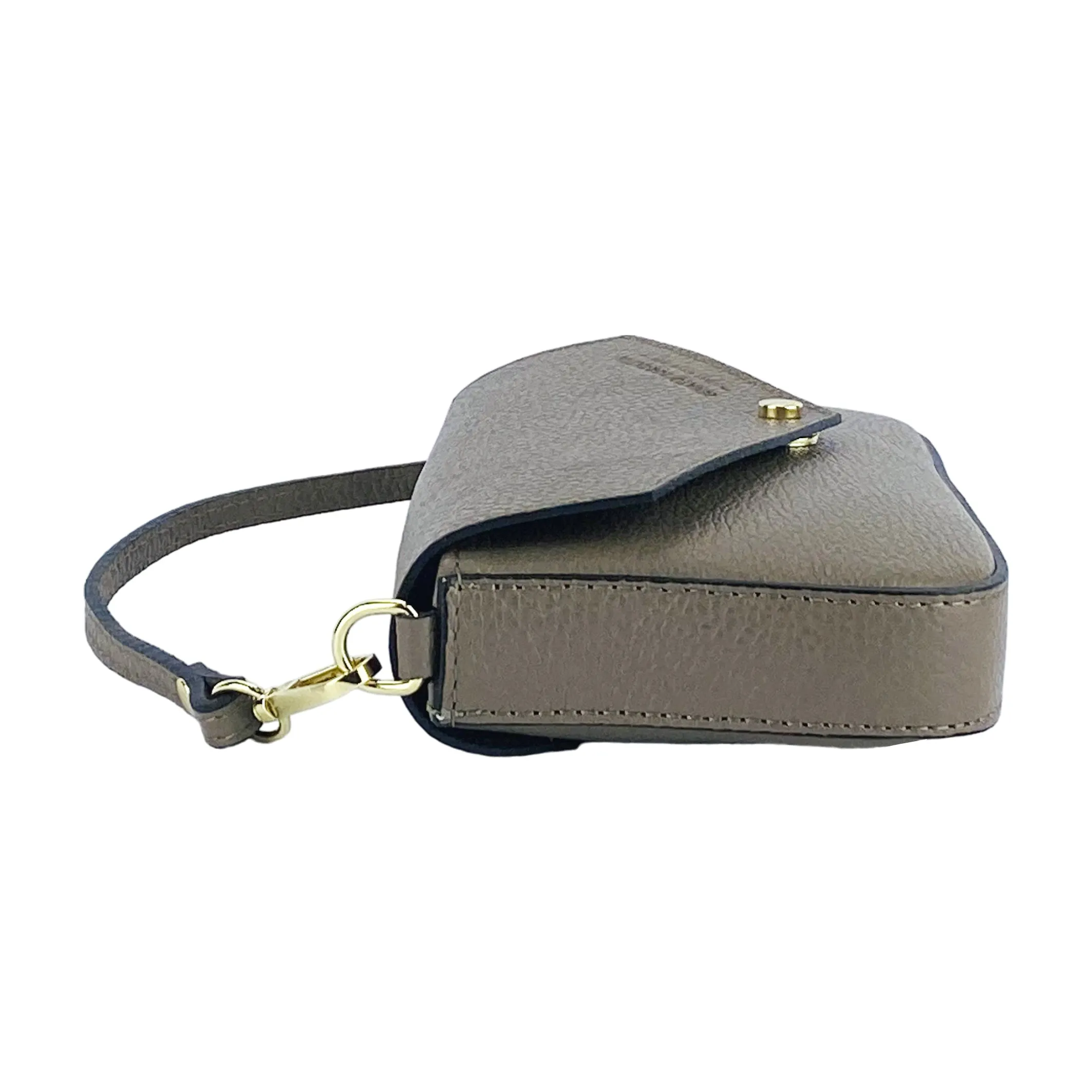 Renato Borzatta leather Small Shoulder Bag Taupe